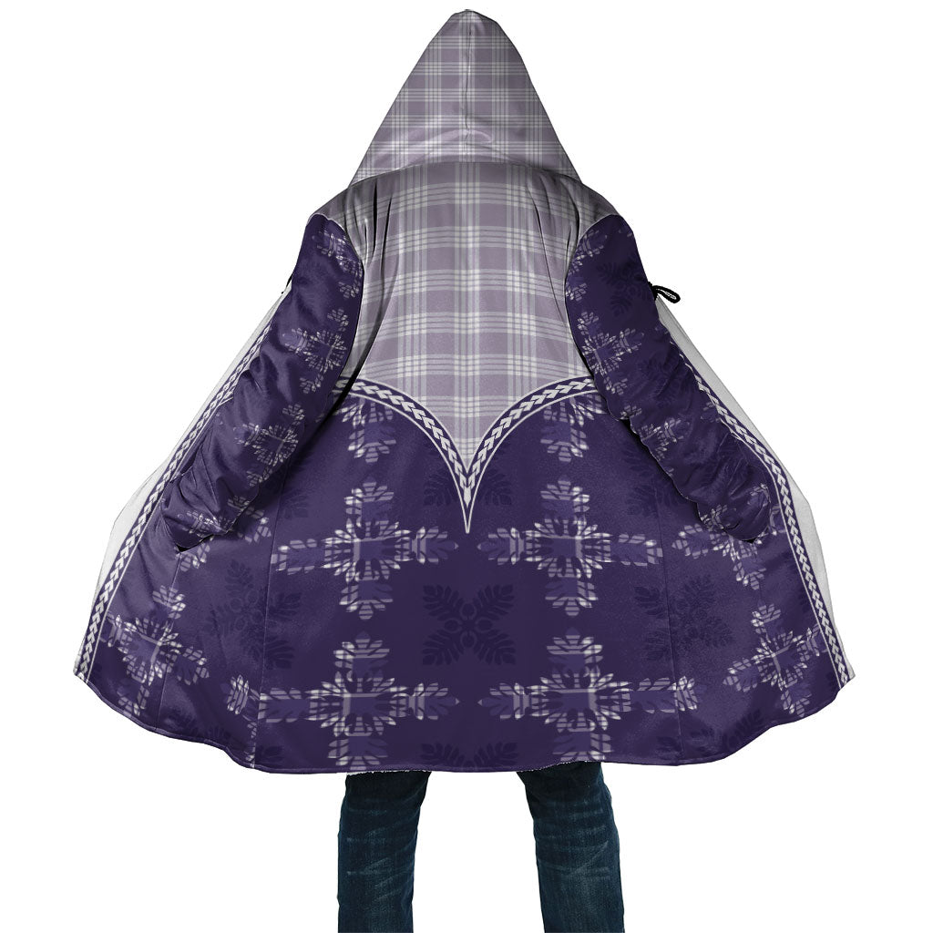 Purple Hawaii Paniolo Quilt Motif Cloak LT05 Unisex Purple - Polynesian Pride