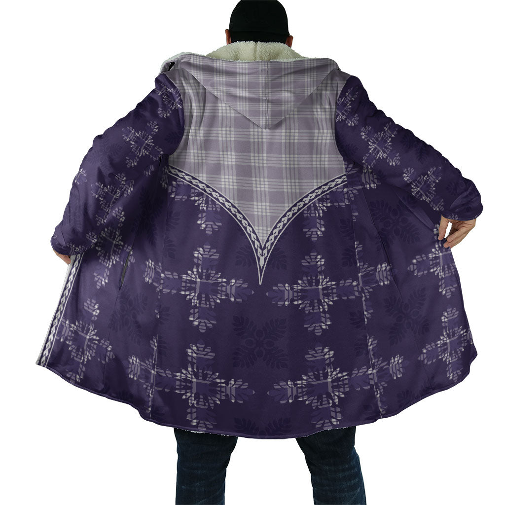 Purple Hawaii Paniolo Quilt Motif Cloak