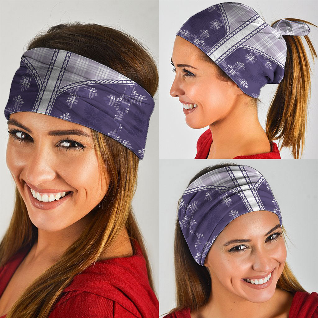 Purple Hawaii Paniolo Quilt Motif Neck Gaiter
