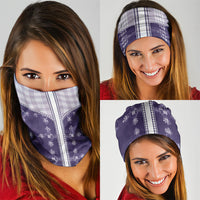 Purple Hawaii Paniolo Quilt Motif Neck Gaiter