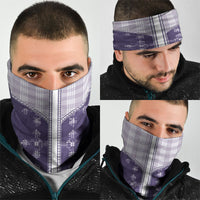 Purple Hawaii Paniolo Quilt Motif Neck Gaiter