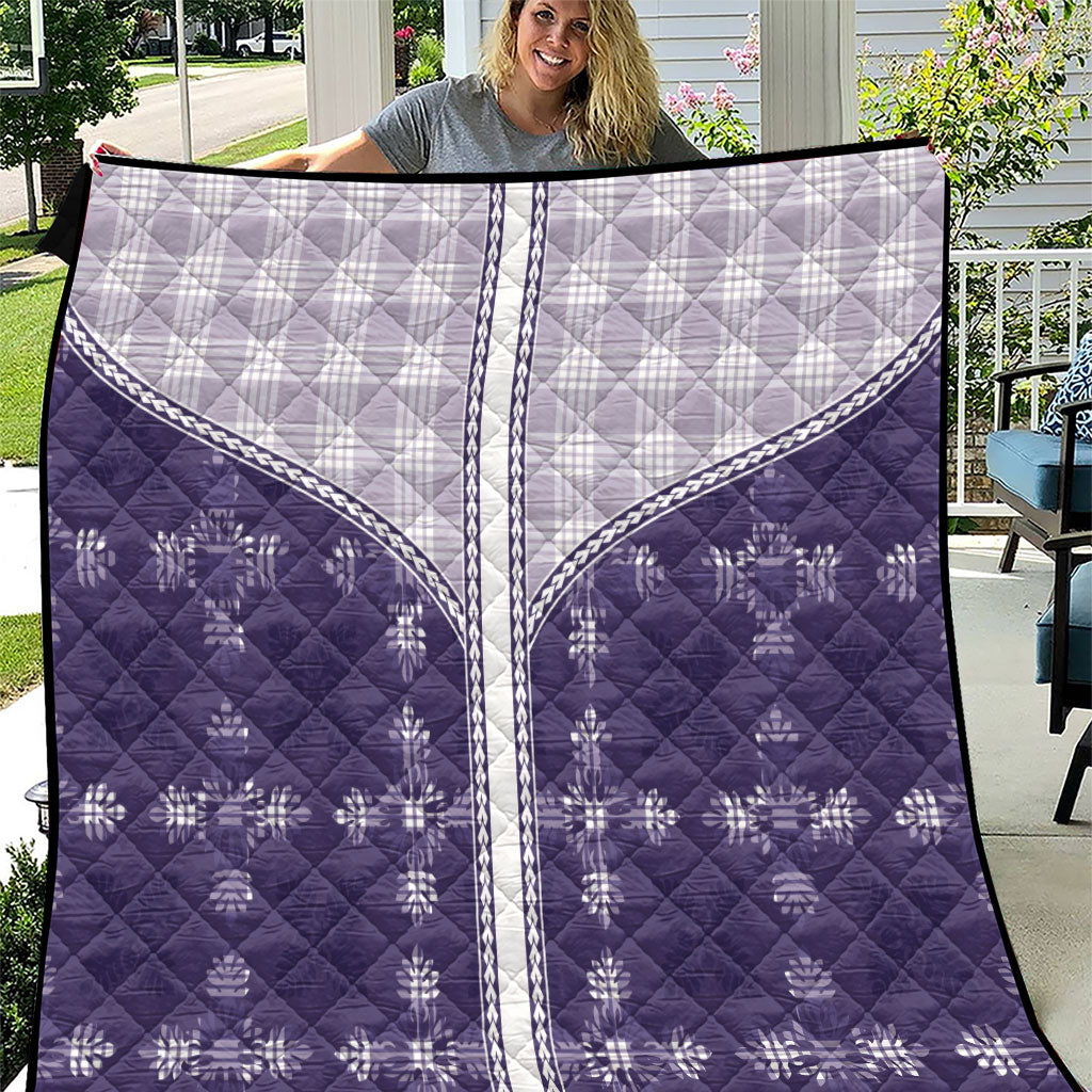 Purple Hawaii Paniolo Quilt Motif Quilt