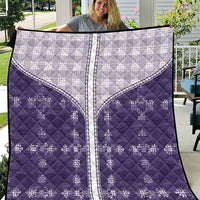 Purple Hawaii Paniolo Quilt Motif Quilt