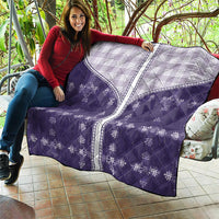 Purple Hawaii Paniolo Quilt Motif Quilt