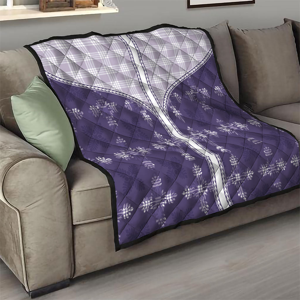 Purple Hawaii Paniolo Quilt Motif Quilt