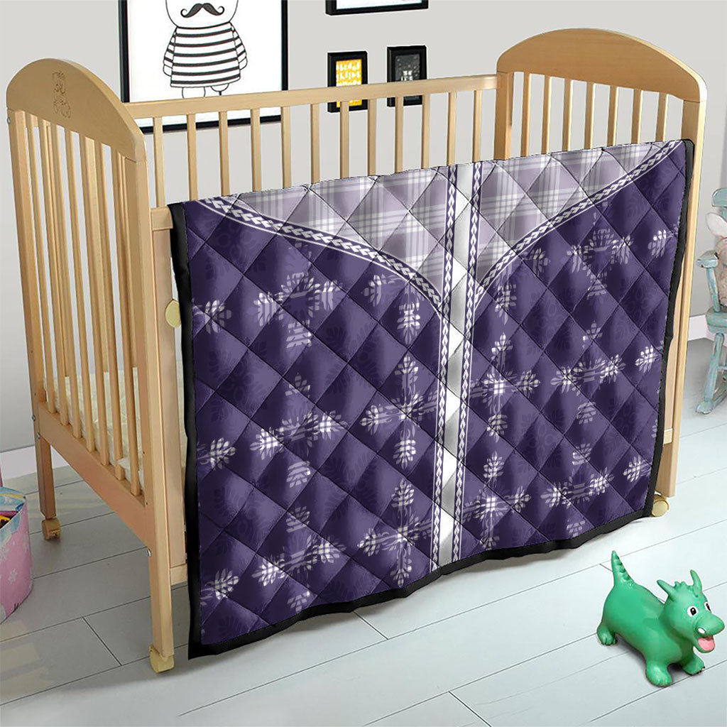 Purple Hawaii Paniolo Quilt Motif Quilt
