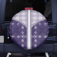 Purple Hawaii Paniolo Quilt Motif Spare Tire Cover