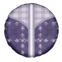 Purple Hawaii Paniolo Quilt Motif Spare Tire Cover
