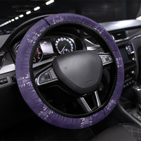 Purple Hawaii Paniolo Quilt Motif Steering Wheel Cover
