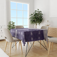 Purple Hawaii Paniolo Quilt Motif Tablecloth