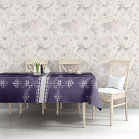 Purple Hawaii Paniolo Quilt Motif Tablecloth