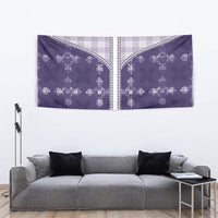Purple Hawaii Paniolo Quilt Motif Tapestry