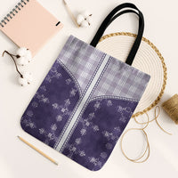 Purple Hawaii Paniolo Quilt Motif Tote Bag