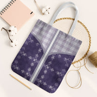 Purple Hawaii Paniolo Quilt Motif Tote Bag