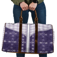 Purple Hawaii Paniolo Quilt Motif Travel Bag