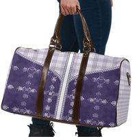 Purple Hawaii Paniolo Quilt Motif Travel Bag