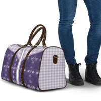 Purple Hawaii Paniolo Quilt Motif Travel Bag
