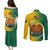 Papua New Guinea Enga Province Couples Matching Puletasi Dress and Long Sleeve Button Shirts Mix Coat Of Arms Polynesian Pattern LT05 - Polynesian Pride