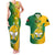 Papua New Guinea Enga Province Couples Matching Tank Maxi Dress and Hawaiian Shirt Mix Coat Of Arms Polynesian Pattern LT05 Green - Polynesian Pride