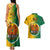 Papua New Guinea Enga Province Couples Matching Tank Maxi Dress and Hawaiian Shirt Mix Coat Of Arms Polynesian Pattern LT05 - Polynesian Pride
