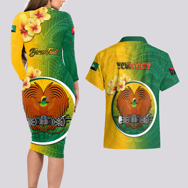 Custom Papua New Guinea Enga Province Short Sleeve Bodycon Dress PNG Birds Of Paradise Polynesian Arty Style LT03 main image 1