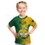 Personalized Papua New Guinea Enga Province Kid T Shirt Mix Coat Of Arms Polynesian Pattern LT05 Green - Polynesian Pride