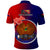 Papua New Guinea Central Province Polo Shirt Mix Coat Of Arms Polynesian Pattern LT05 - Polynesian Pride