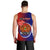Personalized Papua New Guinea Central Province Men Tank Top Mix Coat Of Arms Polynesian Pattern LT05 - Polynesian Pride