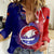 Personalized Papua New Guinea Central Province Women Casual Shirt Mix Coat Of Arms Polynesian Pattern LT05 Female Blue - Polynesian Pride