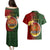 Papua New Guinea Chimbu Province Couples Matching Puletasi Dress and Hawaiian Shirt Mix Coat Of Arms Polynesian Pattern LT05 - Polynesian Pride