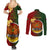 Papua New Guinea Chimbu Province Couples Matching Summer Maxi Dress and Long Sleeve Button Shirts Mix Coat Of Arms Polynesian Pattern LT05 - Polynesian Pride