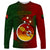 Papua New Guinea Chimbu Province Long Sleeve Shirt Mix Coat Of Arms Polynesian Pattern LT05 Unisex Red - Polynesian Pride