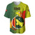 Papua New Guinea Oro Province Baseball Jersey Mix Coat Of Arms Polynesian Pattern LT05 Yellow - Polynesian Pride