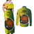 Papua New Guinea Oro Province Couples Matching Off Shoulder Maxi Dress and Long Sleeve Button Shirts Mix Coat Of Arms Polynesian Pattern LT05 - Polynesian Pride