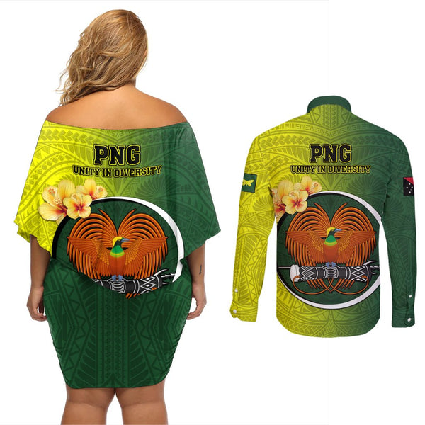 Papua New Guinea Oro Province Long Sleeve Button Shirt Mix Coat Of Arms Polynesian Pattern LT05 main image 1