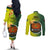 Papua New Guinea Oro Province Couples Matching Off The Shoulder Long Sleeve Dress and Long Sleeve Button Shirts Mix Coat Of Arms Polynesian Pattern LT05 - Polynesian Pride