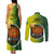 Papua New Guinea Oro Province Couples Matching Tank Maxi Dress and Long Sleeve Button Shirts Mix Coat Of Arms Polynesian Pattern LT05 - Polynesian Pride