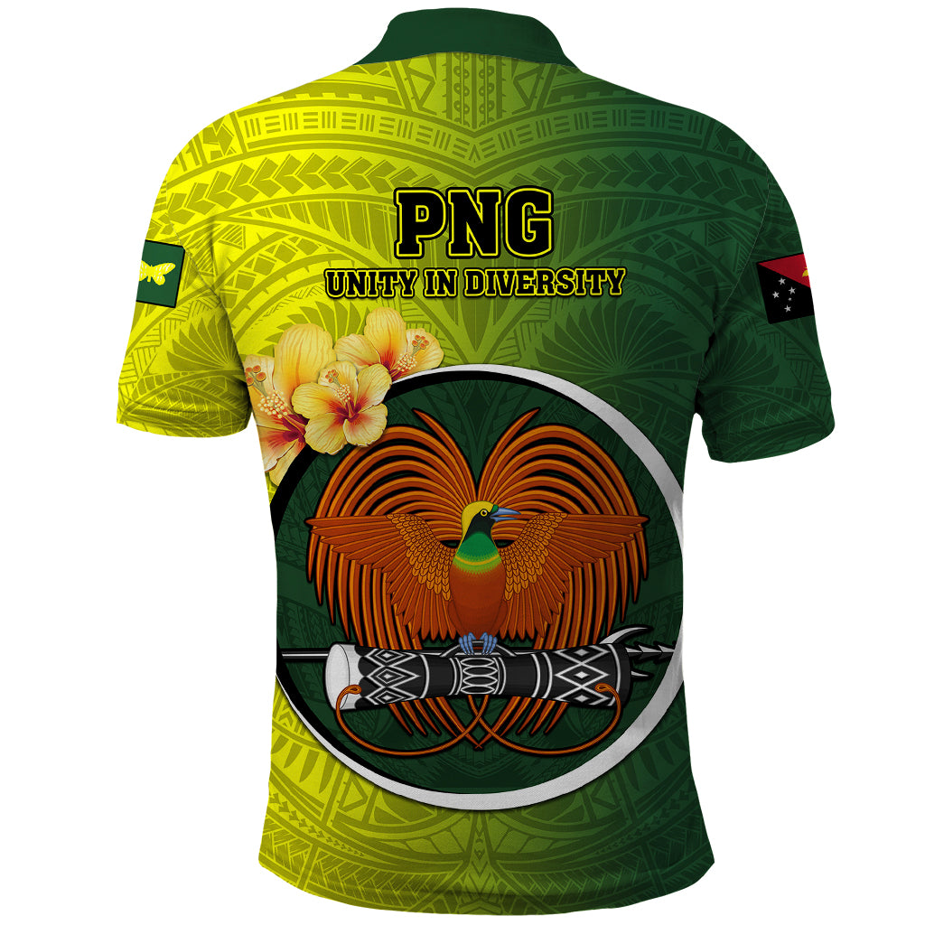 Papua New Guinea Oro Province Polo Shirt Mix Coat Of Arms Polynesian Pattern LT05 - Polynesian Pride