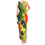 Papua New Guinea Oro Province Tank Maxi Dress Mix Coat Of Arms Polynesian Pattern LT05 Women Yellow - Polynesian Pride