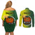 Personalized Papua New Guinea Oro Province Couples Matching Off Shoulder Short Dress and Long Sleeve Button Shirts Mix Coat Of Arms Polynesian Pattern LT05 - Polynesian Pride