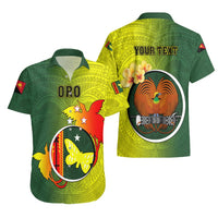 Personalized Papua New Guinea Oro Province Hawaiian Shirt Mix Coat Of Arms Polynesian Pattern LT05 - Polynesian Pride