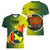 Personalized Papua New Guinea Oro Province Women V Neck T Shirt Mix Coat Of Arms Polynesian Pattern LT05 - Polynesian Pride
