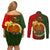Papua New Guinea Eastern Highlands Province Couples Matching Off Shoulder Short Dress and Long Sleeve Button Shirts Mix Coat Of Arms Polynesian Pattern LT05 - Polynesian Pride