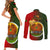Papua New Guinea Eastern Highlands Province Couples Matching Short Sleeve Bodycon Dress and Long Sleeve Button Shirts Mix Coat Of Arms Polynesian Pattern LT05 - Polynesian Pride