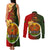 Papua New Guinea Eastern Highlands Province Couples Matching Tank Maxi Dress and Long Sleeve Button Shirts Mix Coat Of Arms Polynesian Pattern LT05 - Polynesian Pride