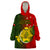 Papua New Guinea Eastern Highlands Province Wearable Blanket Hoodie Mix Coat Of Arms Polynesian Pattern LT05 One Size Red - Polynesian Pride