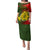 Personalized Papua New Guinea Eastern Highlands Province Puletasi Mix Coat Of Arms Polynesian Pattern LT05 Long Dress Red - Polynesian Pride