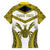 Personalised Niue The Rock Of Polynesia Family Matching Off Shoulder Maxi Dress and Hawaiian Shirt Peniamina Gospel Day Yellow Version