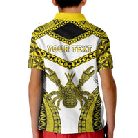 Personalised Niue The Rock Of Polynesia Kid Polo Shirt Peniamina Gospel Day Yellow Version