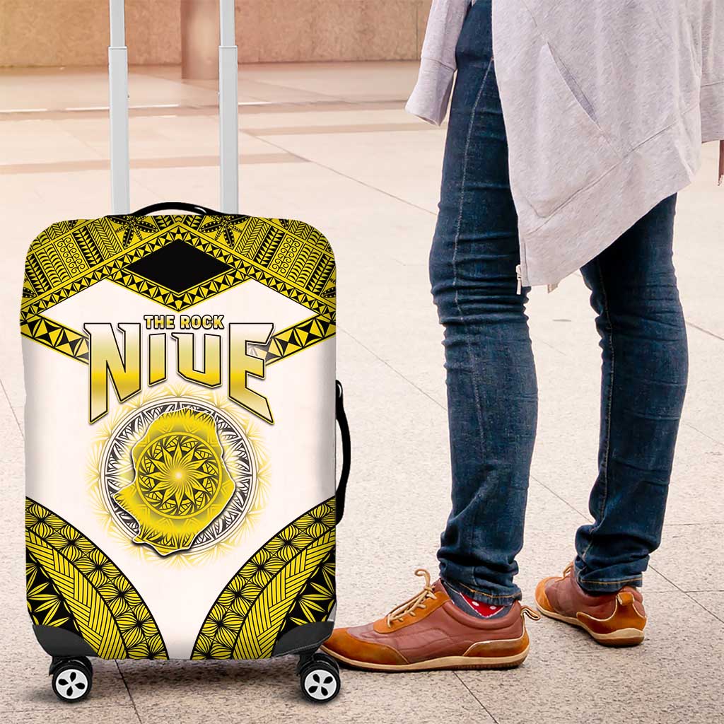 Niue The Rock Of Polynesia Luggage Cover Peniamina Gospel Day Yellow Version LT05 Yellow - Polynesian Pride